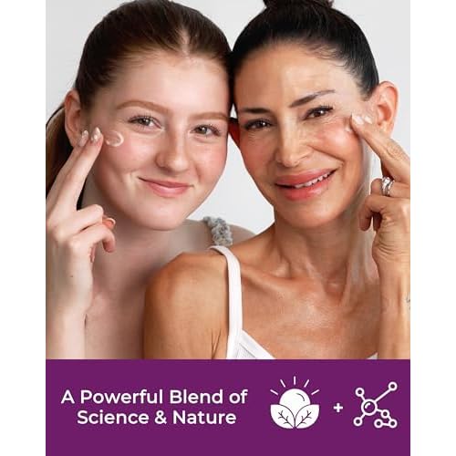 SKINLURE Hydrating Face Moisturizer with Vitamin C & Hyaluronic Acid | Anti Aging Facial Moisturizer for Dry Sensitive Skin | Revive Face Moisturizer w/Algae Extract, Peptides, and Nourishing Oils