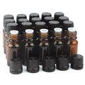 10ml Amber Glass Dropper Bottles for Essential Oils (20 Pack)
