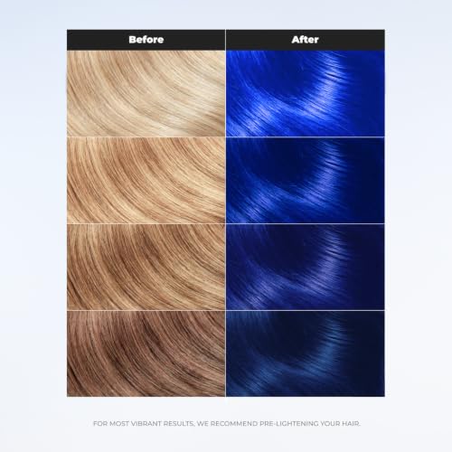 XMONDO Super Blue Hair Mask | Semi-Permanent Color Depositing, 8 Fl Oz