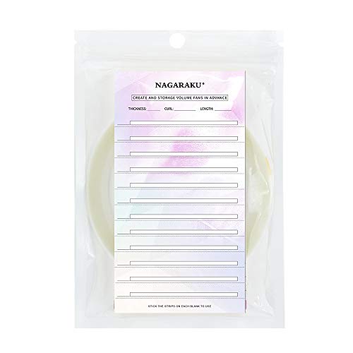 Eyelash Extension Storage Card with Tape - 20 Sheets