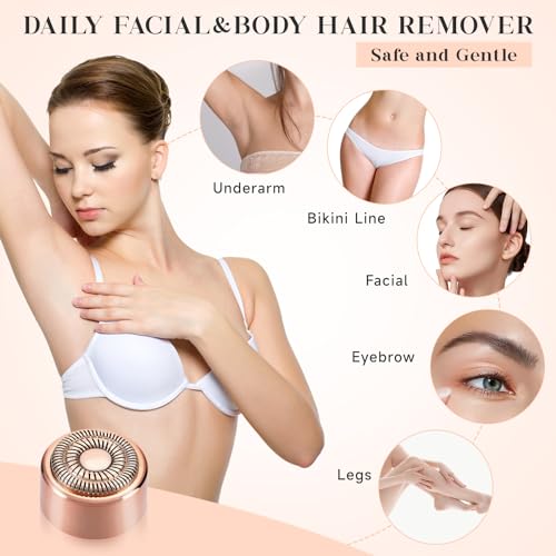 BECHY Gen 3 Gold Replacement Heads for Flawless Facial Hair Remover - 4 Pack