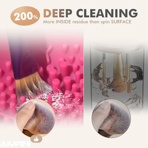 Electric Makeup Brush Cleaner Machine | Powerful Spinning Washer