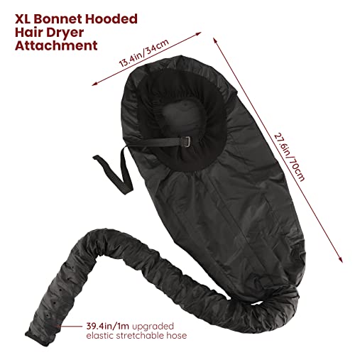 Bonnet Hair Dryer Attachment - Extra Large Deep Conditioning Cap
