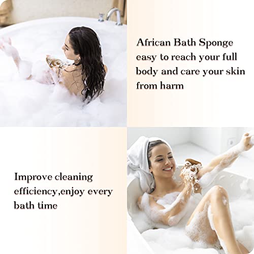 Dr.Pedi African Net Sponge with Handles, 3-Pack