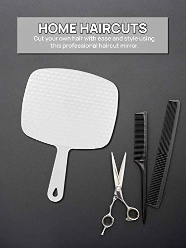 OMIRO Hand Mirror with Handle, 6.3" Handheld Mirror
