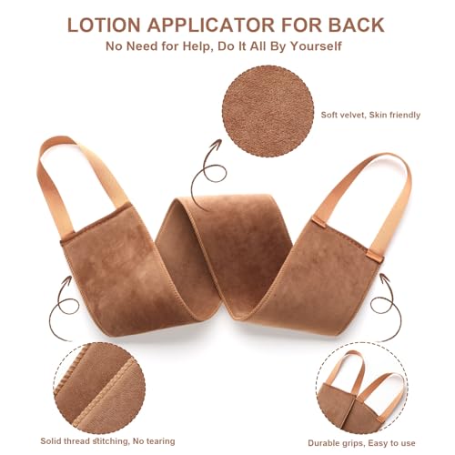 ANSPHIE 2 in 1 Self Tanning Mitt Applicator kit Self Tan Mit Self Tanner Mitt and Back Lotion Applicators for Your Back, Self Tan Mitt, Back Applicator Mitt for Self Tanner, Ultra Soft and Streak Free