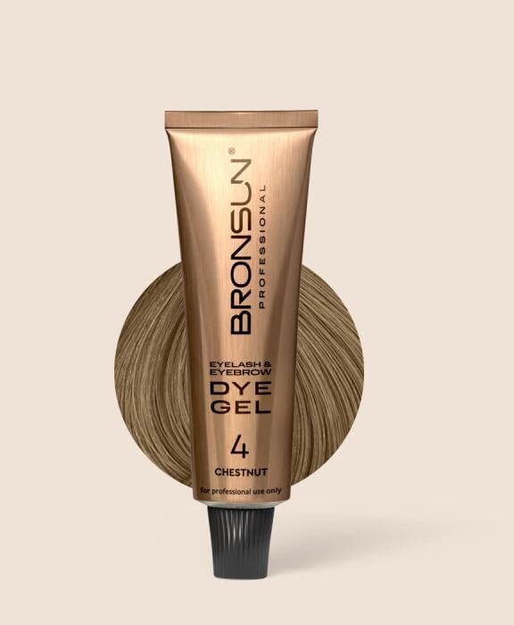 Bronsun Chestnut Hair Dye Gel, Ammonia-Free, Long-Lasting Color