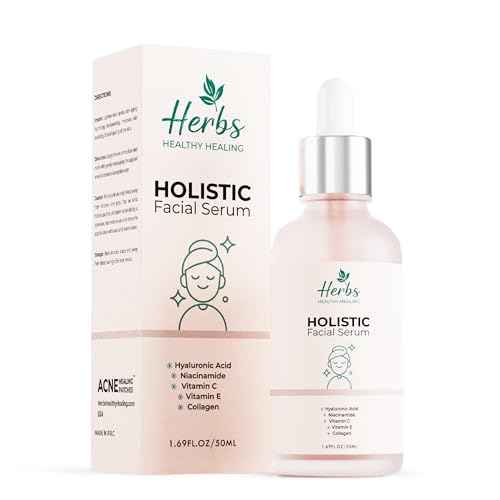 Holistic Facial Serum ? Hydrating Value Pack 1.69 Fl Oz with Hyaluronic Acid 10%, Niacinamide 5%, Vitamin C & E, Collagen ? Multi-Depth Moisturizing & Plumping Serum for Smooth, Radiant Skin