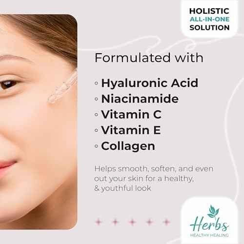 Holistic Facial Serum ? Hydrating Value Pack 1.69 Fl Oz with Hyaluronic Acid 10%, Niacinamide 5%, Vitamin C & E, Collagen ? Multi-Depth Moisturizing & Plumping Serum for Smooth, Radiant Skin
