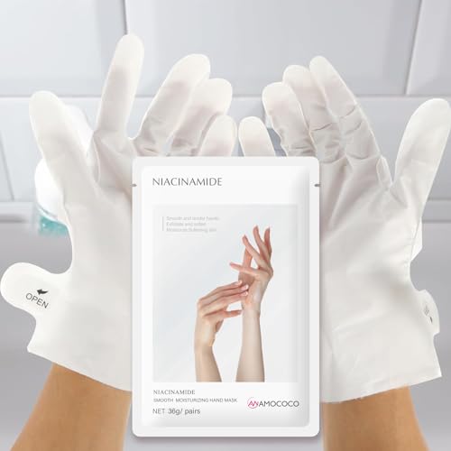 Amococo Niacinamide Hand Mask 5-Pack for Dry Cracked Skin & Cuticles