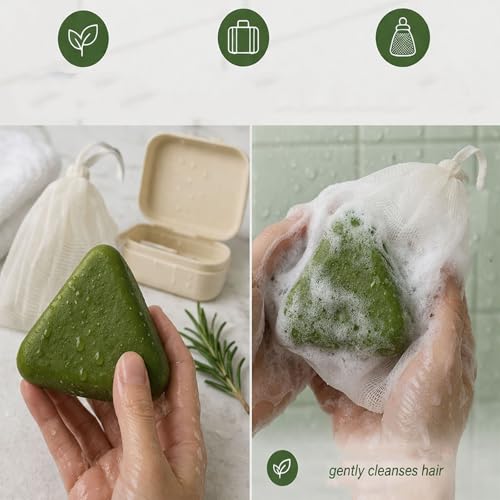 Korean Herbal Shampoo Bar for Thinning Hair - Strengthening & Hydrating