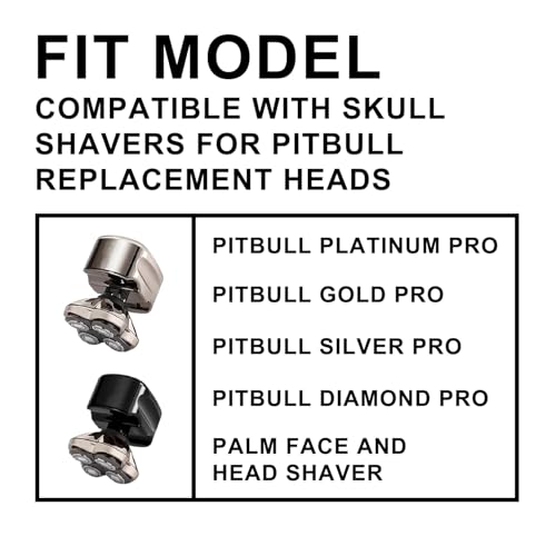 Pitbull Platinum Pro Shaver Replacement Blades - 8PCS Compatible with Pitbull Gold PRO