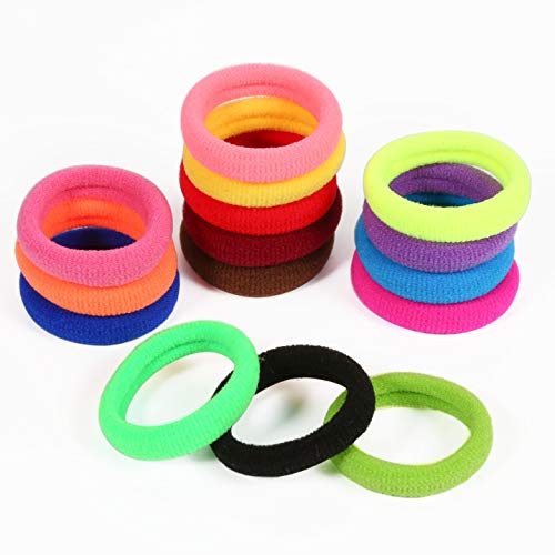 Baby Hair Ties Set - Multicolor Elastic Ponytail Holders for Girls & Toddlers