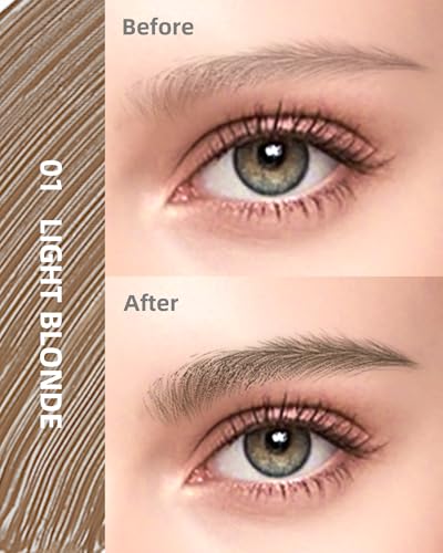 Waterproof Tinted Eyebrow Gel 2Pc Set - 24H Long Lasting Brow Filler