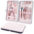 16-Piece Manicure Pedicure Kit with Stainless Steel Tools & Travel Case
