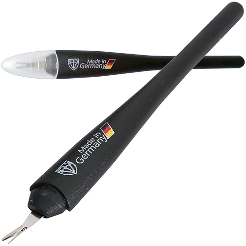 3 Swords Germany Solingen Cuticle Trimmer Knife with Case - 2 Pack