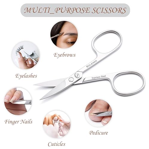 Curved Nail Scissors - High Carbon Stainless Steel, Men & Women