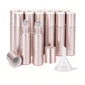 Kesell 14-Pack 10ml Glass Roller Bottles Rose Gold