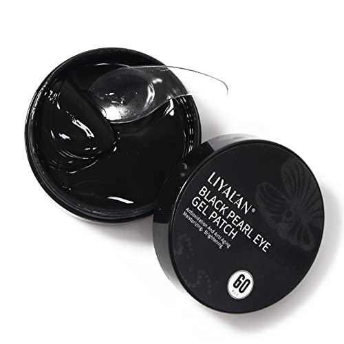 LIYALAN Blackpearl Under Eye Patches for Dark Circles and Puffiness Eye Mask Skin Care Products Eye Patches for Puffy Eyes Beauty Under Eye Treatment for Women 60Pcs