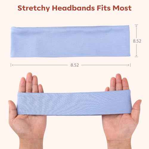 Fashion Women's Headbands for Short Hair Non Slip Elastic Floral Hairbands, Soft Fabric Workout Stripe Head Bands Heart Headbands, Valentine's Day, Cute-Red Heart