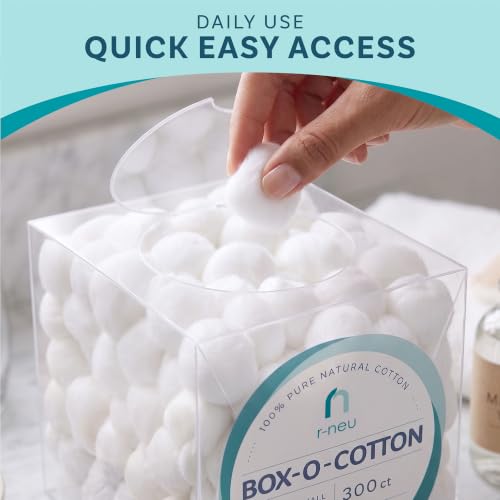 300 Count Small Cotton Balls - Soft, Absorbent & Versatile