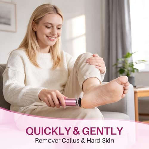 LIONVISON Electric Foot Callus Remover - Adjustable Pedicure Tool with 60 Discs
