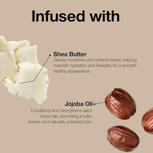 Palladio Brow Powder with Jojoba Oil & Shea Butter, Soft Brown