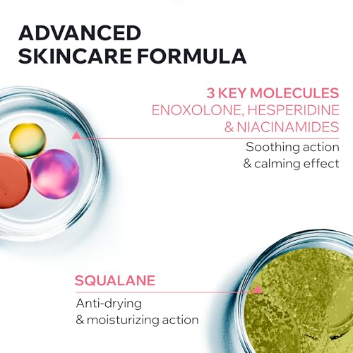Uriage Roseliane Smoothing Serum, Visibly Calms Redness, Heating Sensations, Fine Lines, Face, Hesperidin, Enoxolone, Niacinamide, Squalane, Uriage Thermal Water