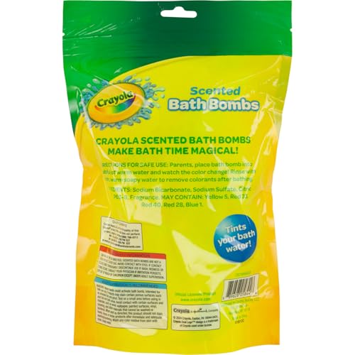 Scented Bath Bombs for Kids - 7 Pack, Non-Toxic & Stain Free