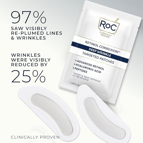 RoC Retinol Wrinkle Correxion Patches, 6-Count with Hyaluronic Acid