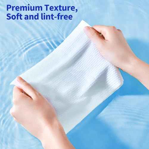 Matern'ella Hanging Dry Wipes 166 Counts Face Towel Washcloth Facial Cleansing Thickened Makeup Remover Disposable Soft Face Towelettes for Sensitive Skin Fragrance and Alcohol Free Wet Dry Dual Use