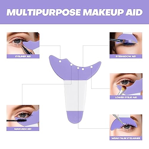 Eye Makeup Stencil Kit - Eyeliner, Eyeshadow & Mascara Guide Tool
