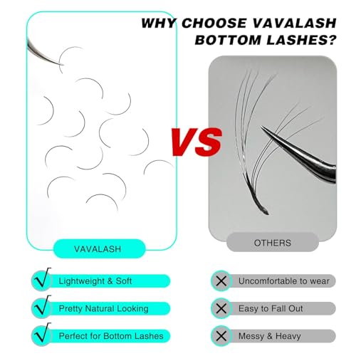 VAVALASH Bottom Lash Extensions 0.1mm 5-7mm Mixed