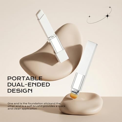 ROVLET Color Changing Foundation Stick - Hydrating Makeup with Brush