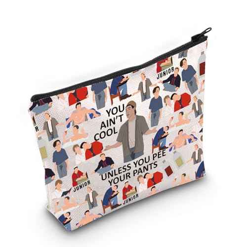 LEVLO Funny Comedy Movie Cosmetic Make Up Bag You Ain't Cool Unless You Pee Your Pants Make Up Zipper Pouch Bag(You Ain't Cool Full)