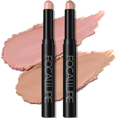 FOCALLURE 2 Pcs Cream Eyeshadow Stick Set - Long Lasting & Waterproof