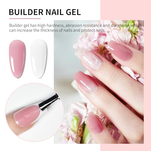 JODSONE Builder Gel for Nails,4Pcs 10ML Set, Nail Apex and Extension