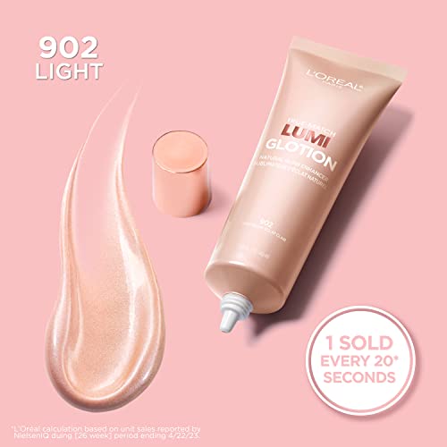 L'Oreal Paris Lumi Glotion Deep & Light Bundle 1.35 Fl Oz Each, Highlighter & Bronzer Set