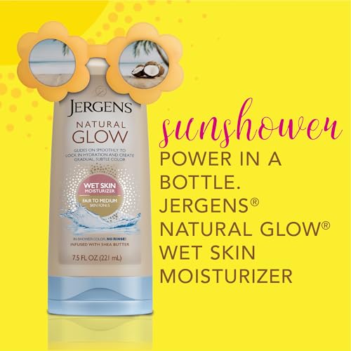 Jergens Natural Glow In-Shower Self Tanner Lotion, 7.5 oz