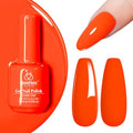 Beetles Neon Orange Gel Polish - 1pc 15ml Bright Vibrant Creme Orange (M)