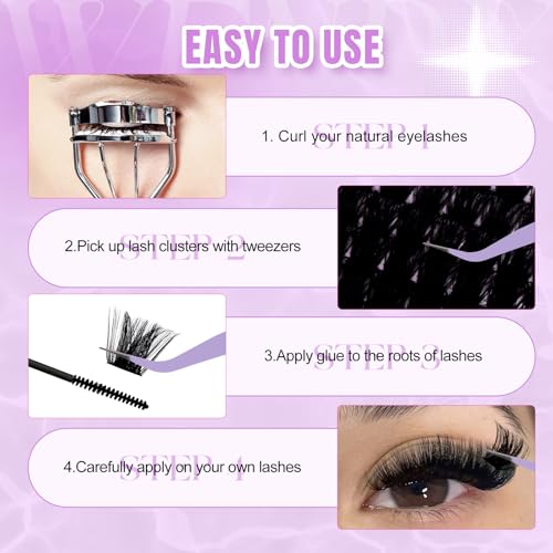 200D Wispy Lash Clusters 10-18mm Mixed Length | DIY Lash Extensions