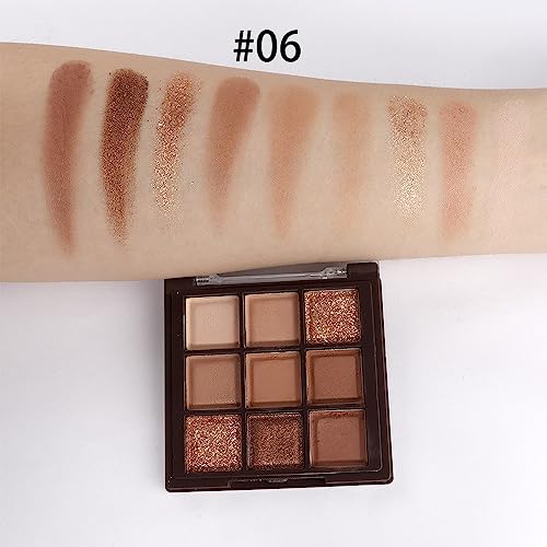 Brown Eyeshadow Palette - Nude Smokey Matte & Shimmer