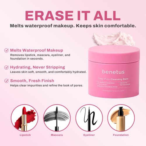 Cleansing Balm with Cica & Green Tea for Waterproof Makeup Removal 3.5 oz