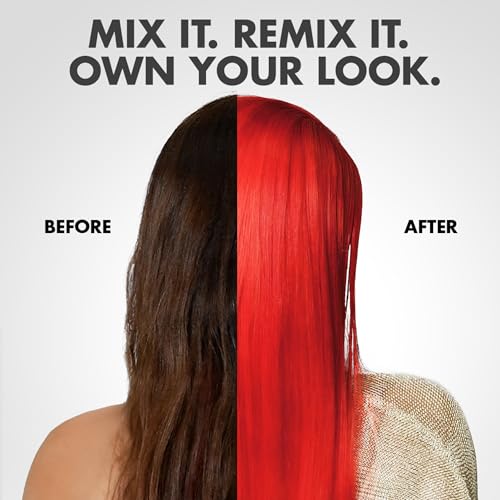 Got2b Color Remix, Customizable Semi-Permanent Hair Color, 092 Radical Red