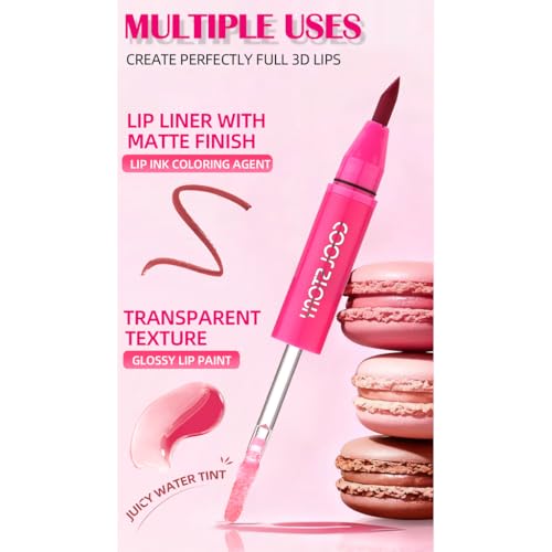 2-in-1 Lip Liner & Gloss Set - Matte Ombre with Plumping Shine
