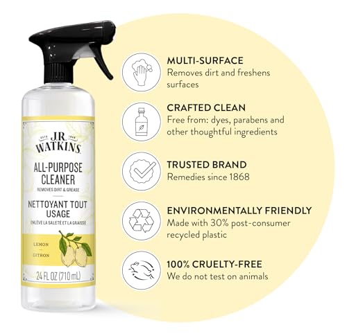 J.R. Watkins All-Purpose Cleaner Lemon - 2 Pack, 24 oz Bottles