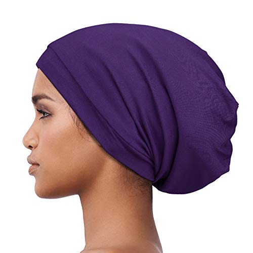 Alnorm Satin Lined Winter Hat Beanie Men Women Plain Skull Cap Lightweight