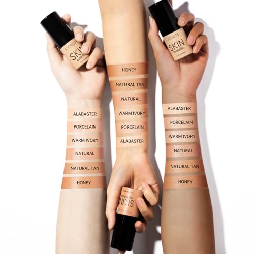 FOCALLURE Liquid Foundation - Full Coverage, Waterproof, SPF 15