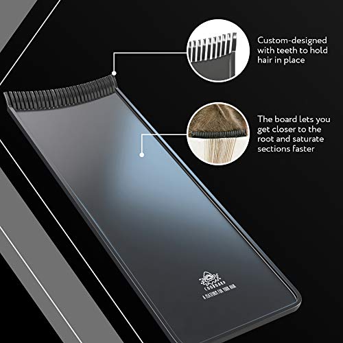 Authentic Cooboard Balayage Board with Teeth | Original Highlighting Paddle from The Maker of Cooboard Hair Highlighting Kit | Easy to Clean, Sturdy, Lightweight (Black)