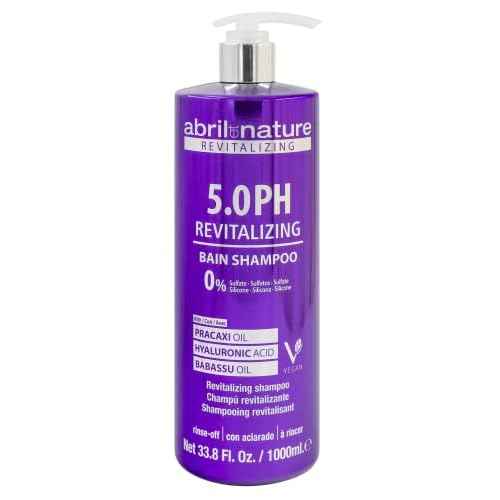 abril et nature - Professional Shampoo 5.0 PH Revitalizing - Protect and Maintain Your Color - Long Lasting - Sulfate and Paraben-Free - Professional Hairdressing Treatment - Greater Shine - 1000 ml